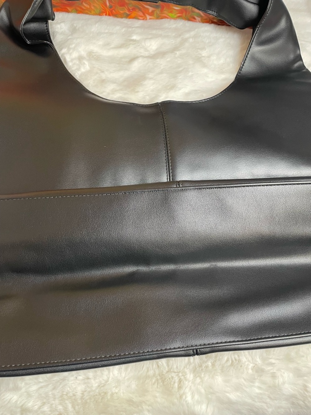 Victoria's Secret Black Leather Shoulder Hobo - Picture 5 of 7